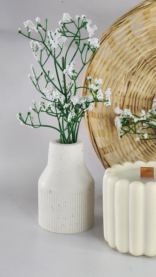 VASE & BOUGEOIR 2/1 - Les bougies Maeco