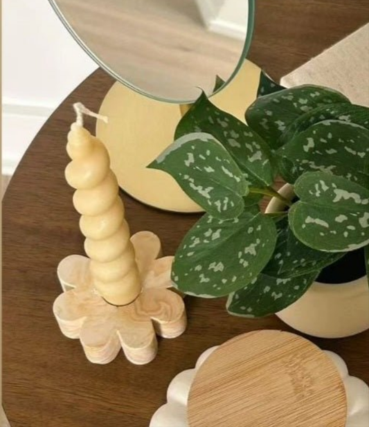 bougeoir margueritte personnalisable - Les bougies Maeco