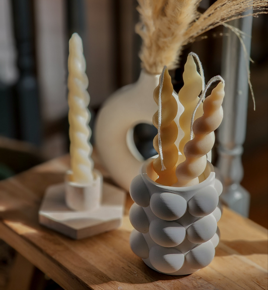 Vase bulles personnalisé - Les bougies Maeco