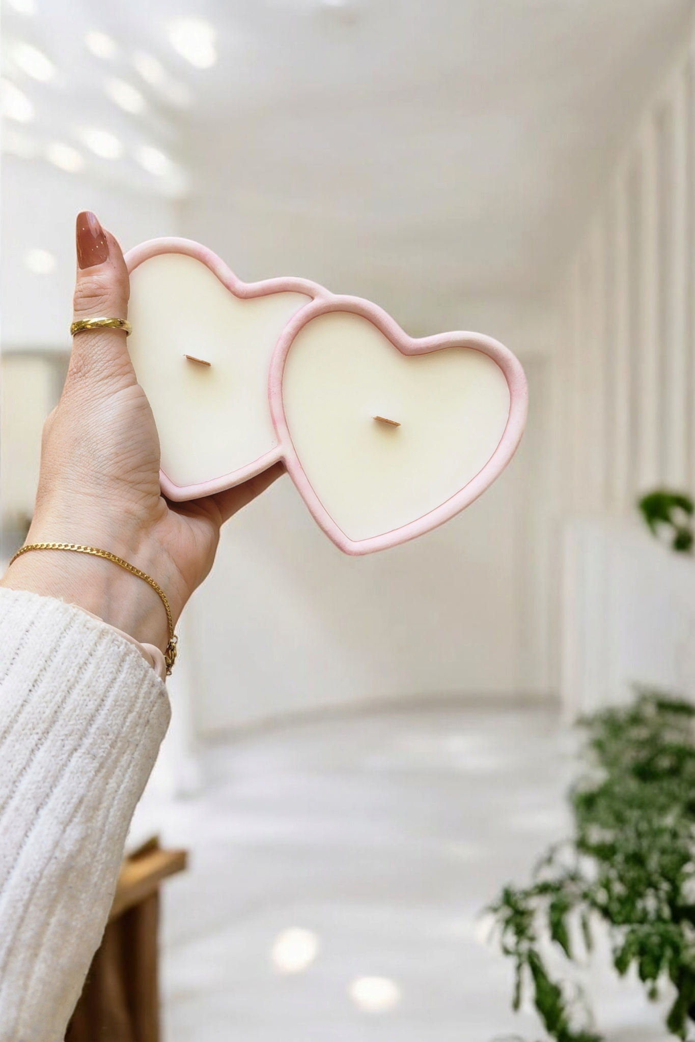 Bougies Doubles coeurs - Les bougies Maeco