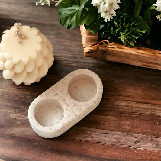 Bougeoir doubles pour bougie chauffe plat - Les bougies Maeco