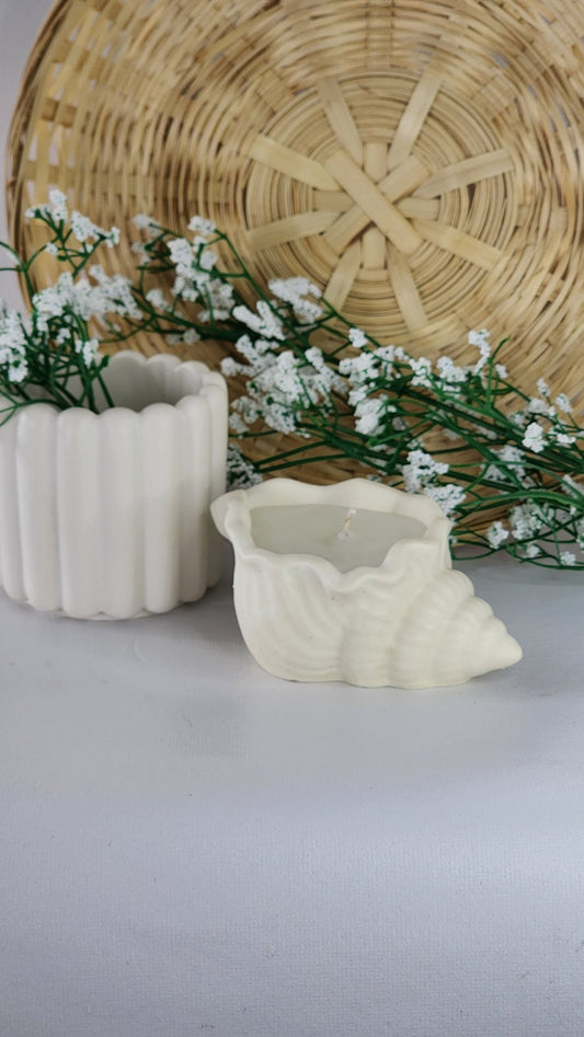 Bougie coquillage - Les bougies Maeco