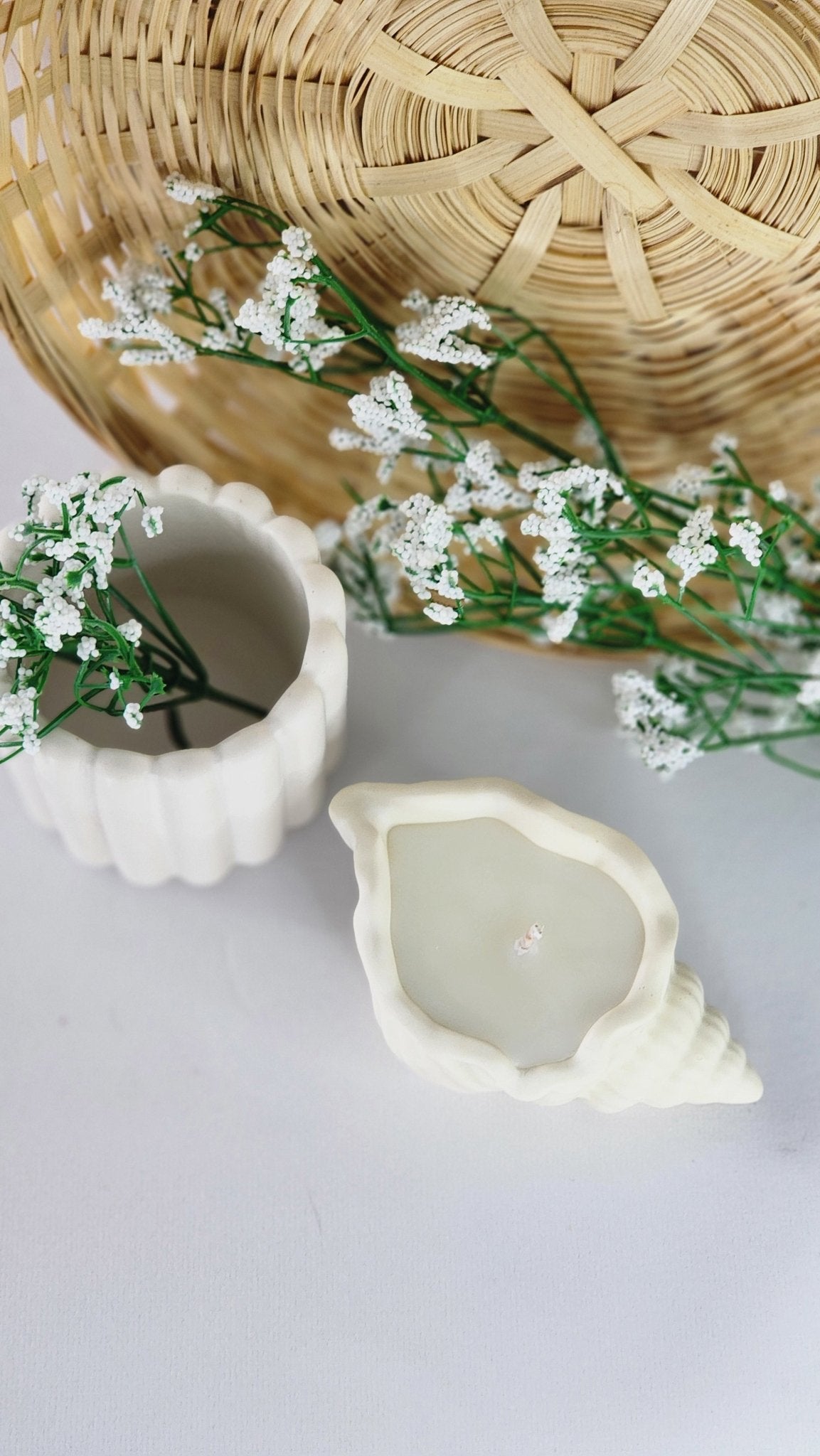 Bougie coquillage - Les bougies Maeco