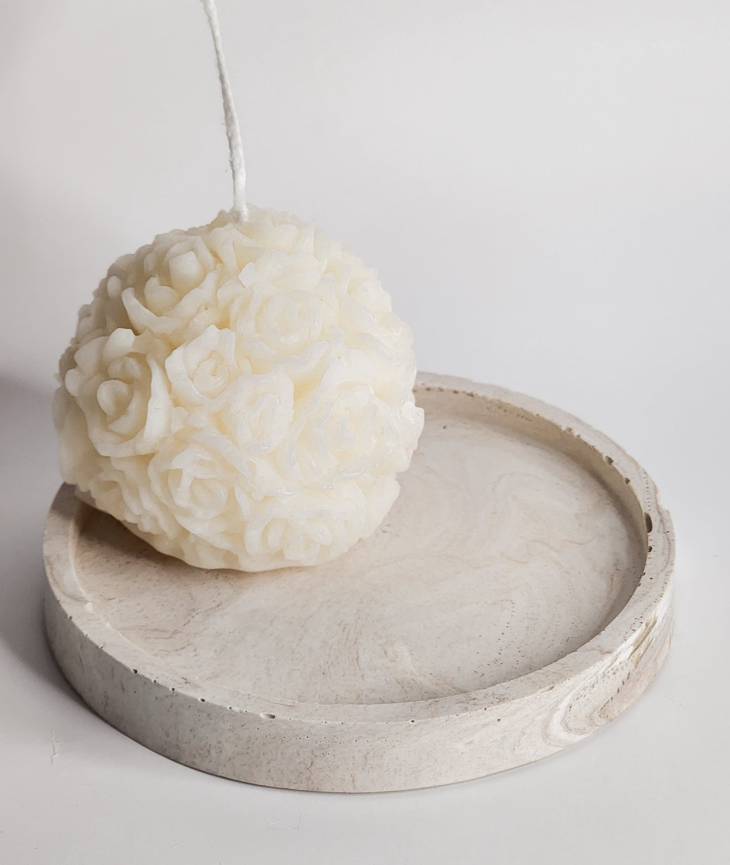 Plateau rond moyen personnalisé - Les bougies Maeco