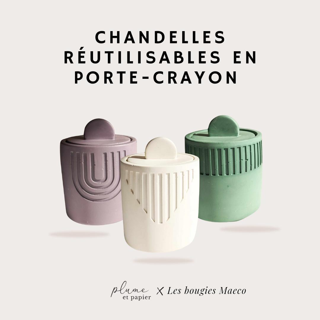 COLLECTION: LES BOUGIES MAECO X PAPETERIE PLUME & PAPIER ( 3 OPTIONS) - Les bougies Maeco