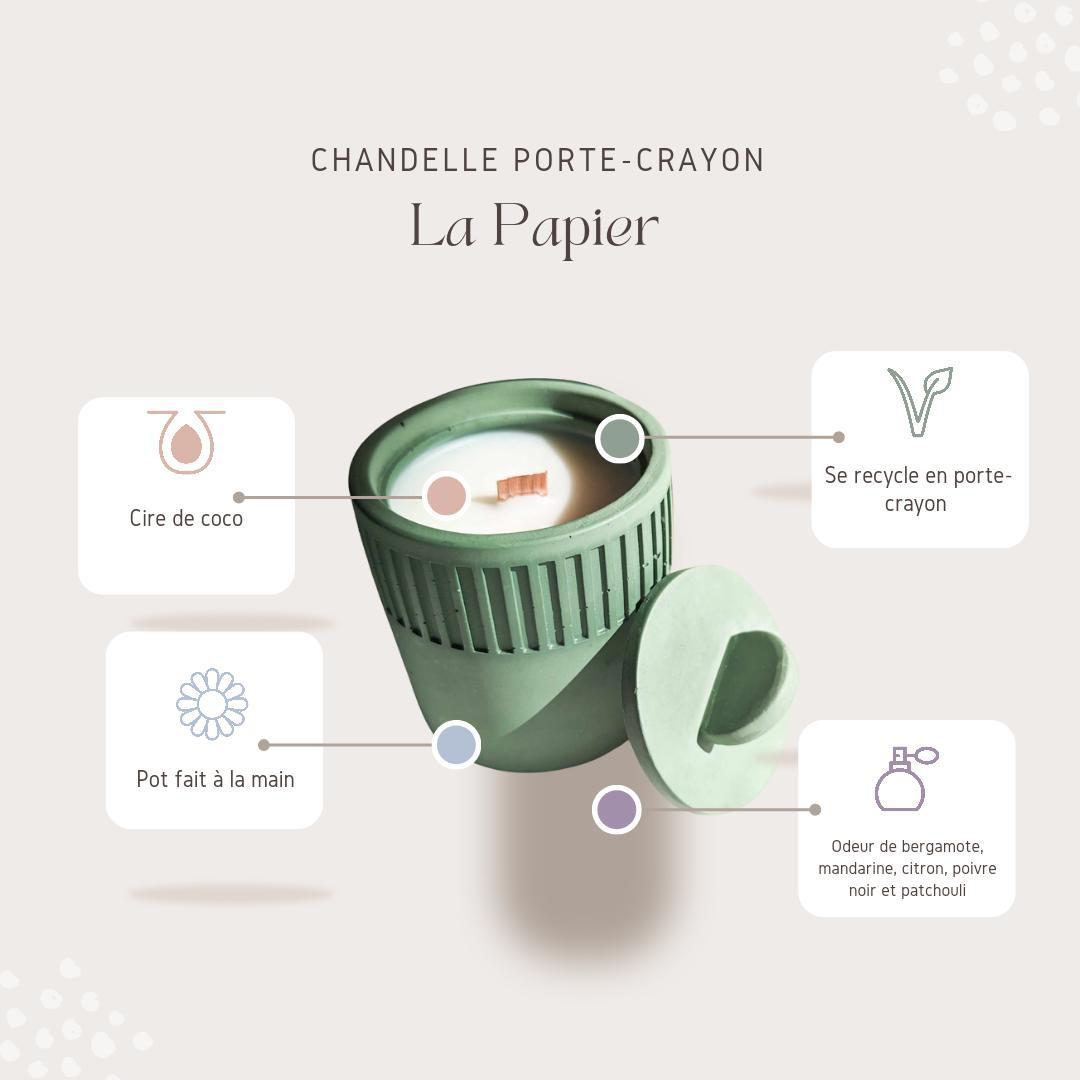 COLLECTION: LES BOUGIES MAECO X PAPETERIE PLUME & PAPIER ( 3 OPTIONS) - Les bougies Maeco